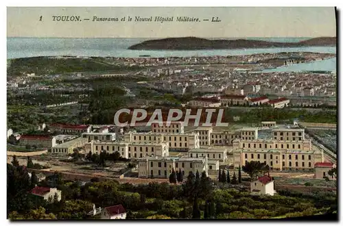 Cartes postales Toulon Panorama de le Nouvel Hopital Militaire Militaria