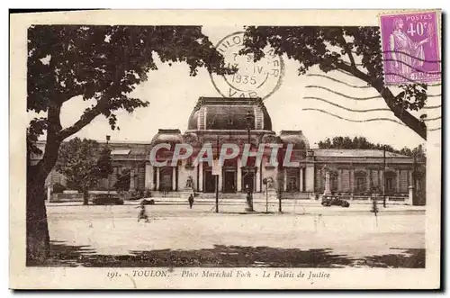 Cartes postales Toulon Place Marechal Foch Le Palais de Justice