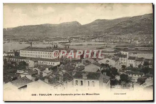 Cartes postales Toulon Vue Generale prise du Morillon