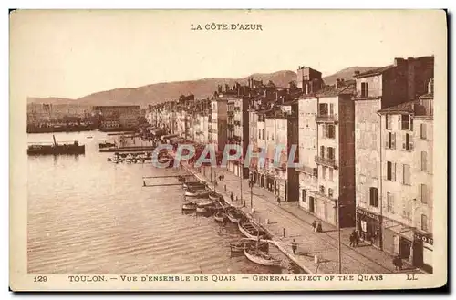 Ansichtskarte AK Toulon Vue d&#39Ensemble des Quais