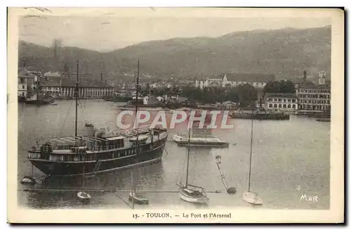 Cartes postales Toulon Le Port et l'Arsenal Bateaux