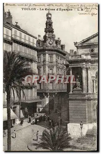Cartes postales Toulon La Caisse d'Epargne