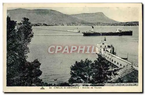 Ansichtskarte AK Creux St Georges Entree De Toulon Bateau