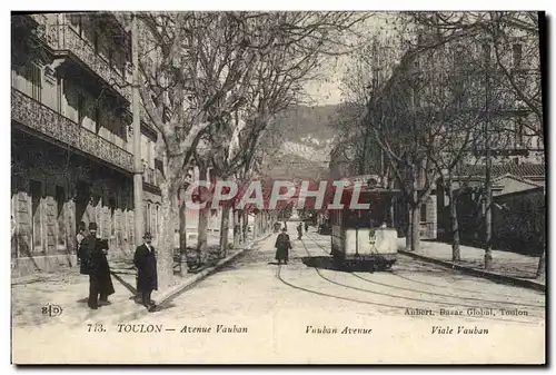 Ansichtskarte AK Toulon Avenue Vauban Tramway