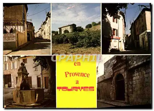 Cartes postales moderne En Provence a Tourves Le porche de l&#39eglise Fontaine provencale