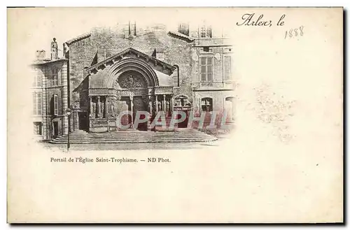 Cartes postales Arles Portail de L&#39Eglise Sainte trophisme