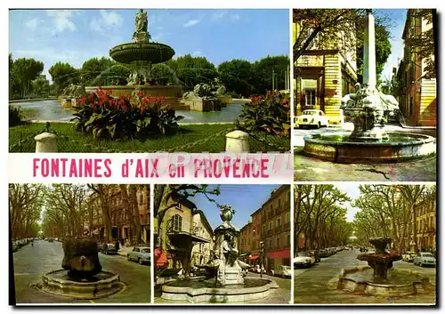 Cartes postales moderne Aix en Provence Fontaines