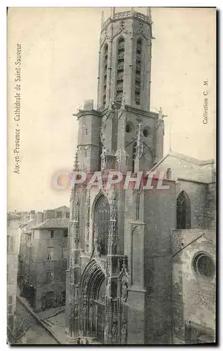 Ansichtskarte AK Aix en Provence Cathedrale de Saint Sauveur