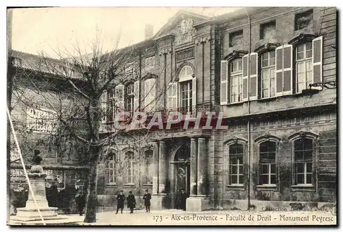 Cartes postales Aix En Provence Faculte De Droit Monument Peyresc