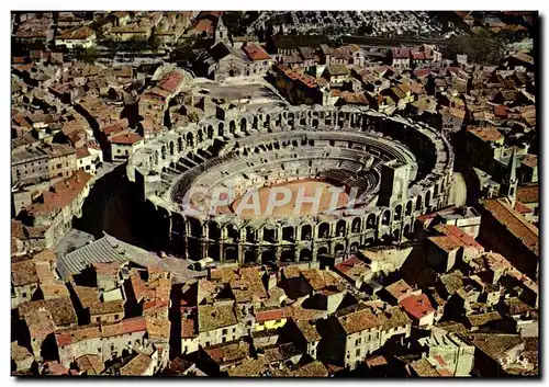 Cartes postales moderne Arles Vue Aerienne Des Arenes