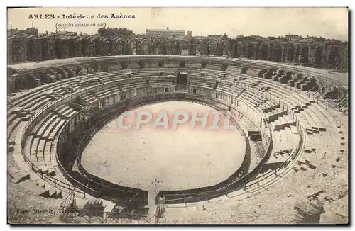 Ansichtskarte AK Arles Interieur des Arenes