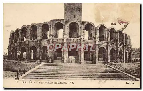 Ansichtskarte AK Arles Vue Exterieure Des Arenes