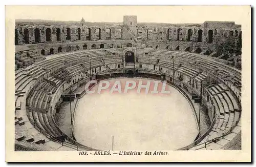 Cartes postales Arles L&#39Interieur des Arenes