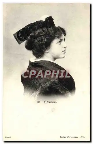 Cartes postales Arlesienne Femme Folklore