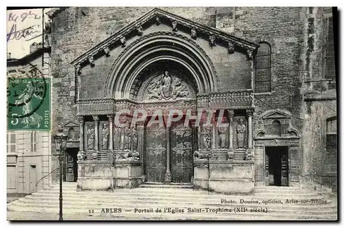 Cartes postales Arles Portail de L&#39Eglise Saint Trophime