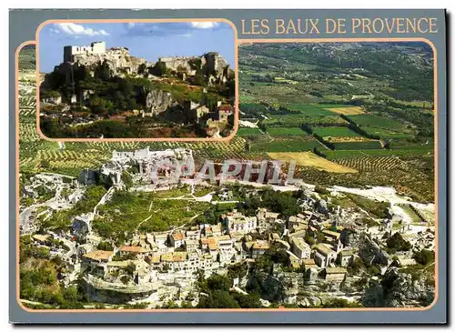 Cartes postales moderne Les Baux en Provence Vue generale et le donjon