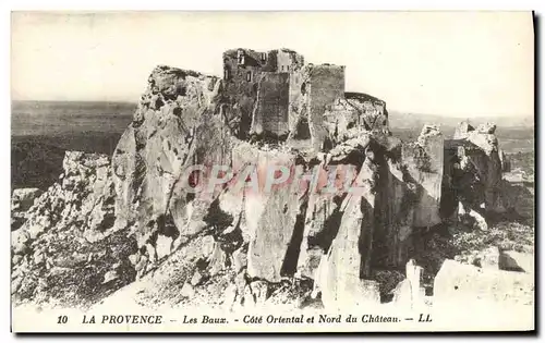 Cartes postales les Baux Cote oriental et nord du chateau