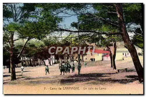 Cartes postales Camp de Carpiagne Un Coin du Camp Militaria