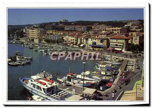 Moderne Karte Cassis sur Mer Vue panoramique Bateaux