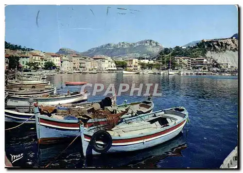 Moderne Karte Cassis Le Port Barques de peche