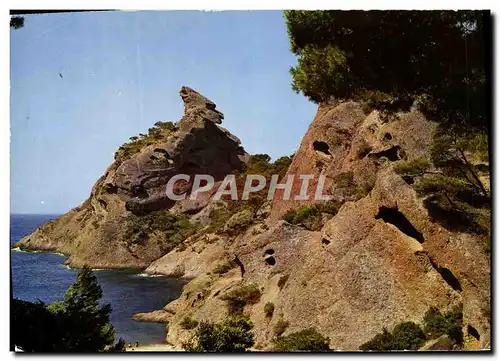 Moderne Karte La Ciotat Calanque de Figuerolles et le bec de l&#39aigle