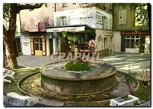 Moderne Karte Gemenos Fontaine de La Plage Clemenceau Tabac Le Marval