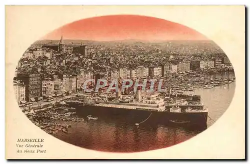 Cartes postales Marseille Vue generale du port Bateaux