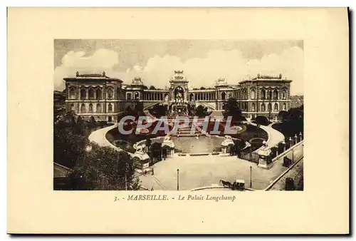 Cartes postales Marseille La Palais Longchamp