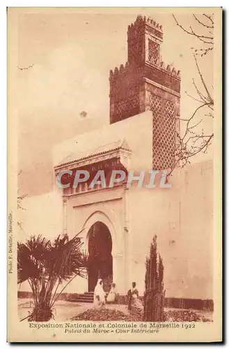 Ansichtskarte AK Marseille Expoition Nationale et Coloiale De Marseille 1922 Palais du Maroc Cour interieure