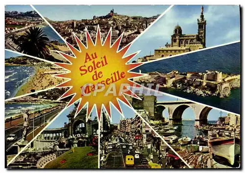 Cartes postales moderne Marseille Sous la Chaude Caresse du Soieil De Provence