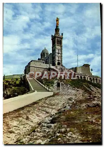 Cartes postales moderne Marseille Basilique de Notre Dame de la Garde