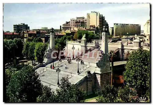 Cartes postales moderne Marseille Les Escaliers de la gare