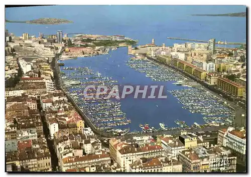 Cartes postales moderne Marseille Vue Generale du Vieux Port