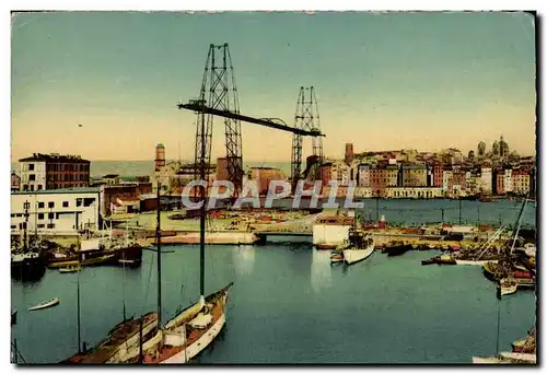 Ansichtskarte AK Marseille Le Bassin du Carenage et le Pont Transbordeur