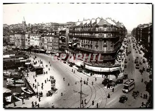 Cartes postales moderne Marseille Quai Marechal Petain et rue de la Republique