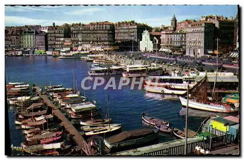 Moderne Karte Marseille Un Coin du Vieux Port et le Qual des Belges