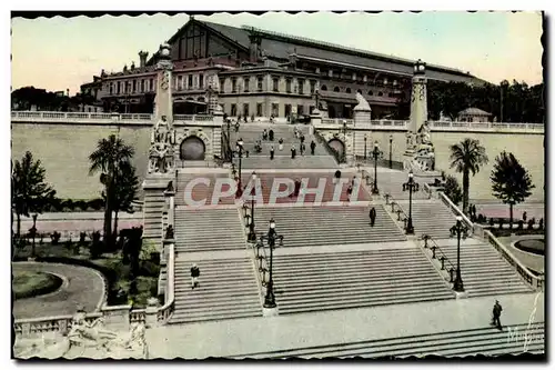 Ansichtskarte AK Marseille Les Escaliers de la Gare