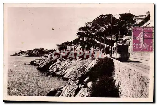 Cartes postales Marseille Promenade de la Corniche Tramway