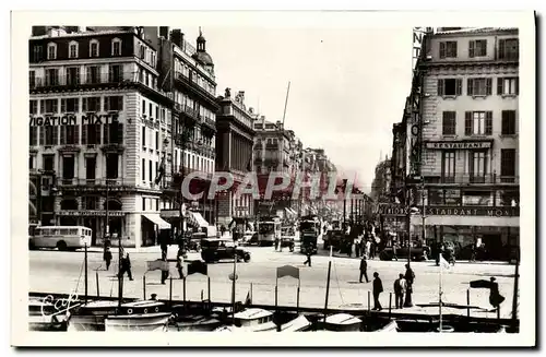 Ansichtskarte AK Marseille Le Quai des Belges et la Canebiere