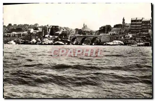 Moderne Karte Marseille Le Littoral et Notre Dame de la Garde