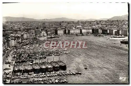 Cartes postales moderne Marseille Panorama du Port Bateaux