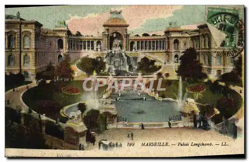 Cartes postales Marseille Palais Longchamp