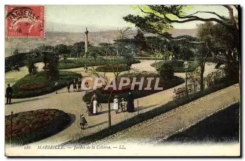 Cartes postales Marseille Jardin de la Colonne