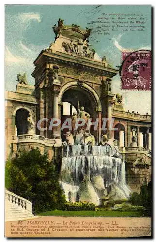 Cartes postales Marseille Le Palais Longchamp