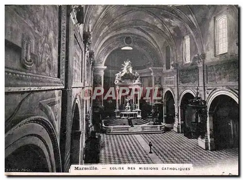 Cartes postales Marseille Eglise des Missions Catholiques