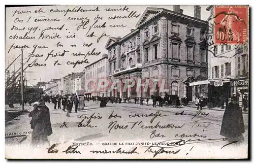 Cartes postales Marseille Quai de la Fraternite Le vieux port