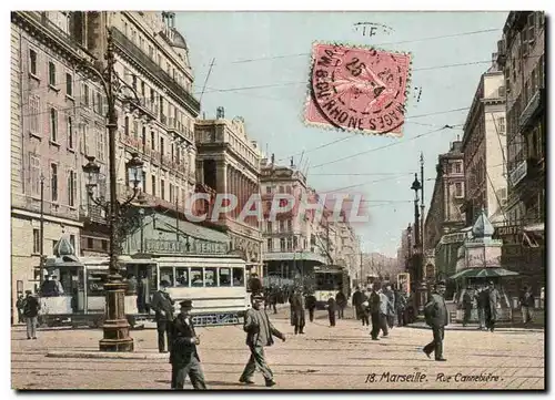 Cartes postales Marseille Rue Cannebiere