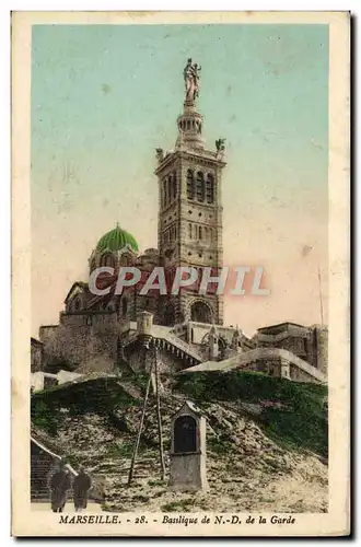 Cartes postales Marseille Basilique de N D de la Garde