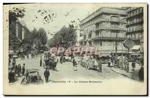 Cartes postales Marseille Le Cours Belsunce