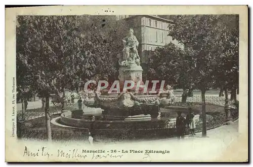 Ansichtskarte AK Marseille La Place Estrangin